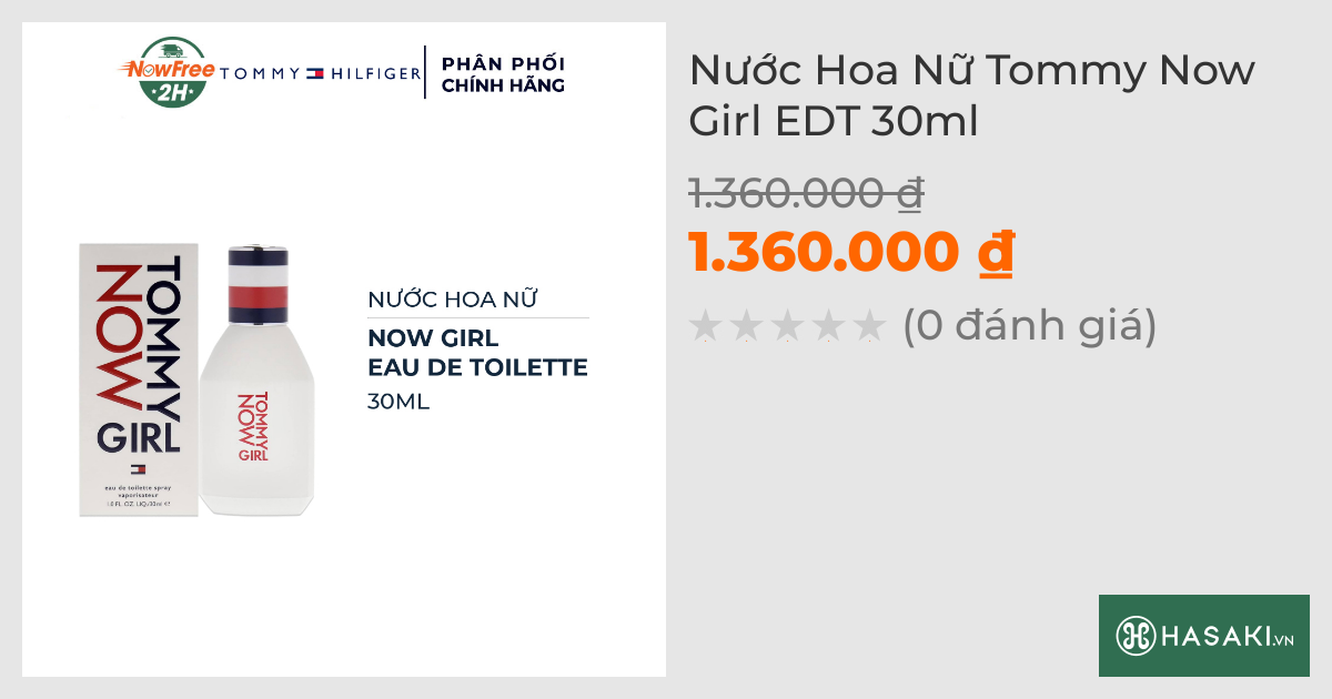 Nước Hoa Nữ Tommy Hilfiger Now Girl EDT 30ml