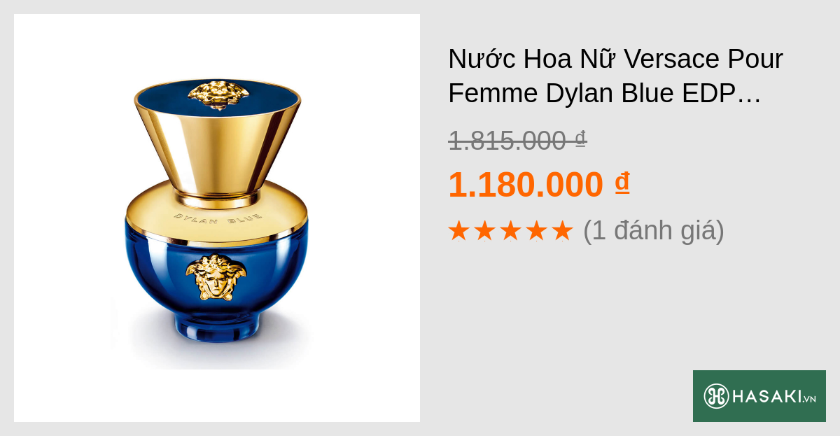 Nước Hoa Nữ Versace Pour Femme Dylan Blue EDP 30ml | Hasaki.vn