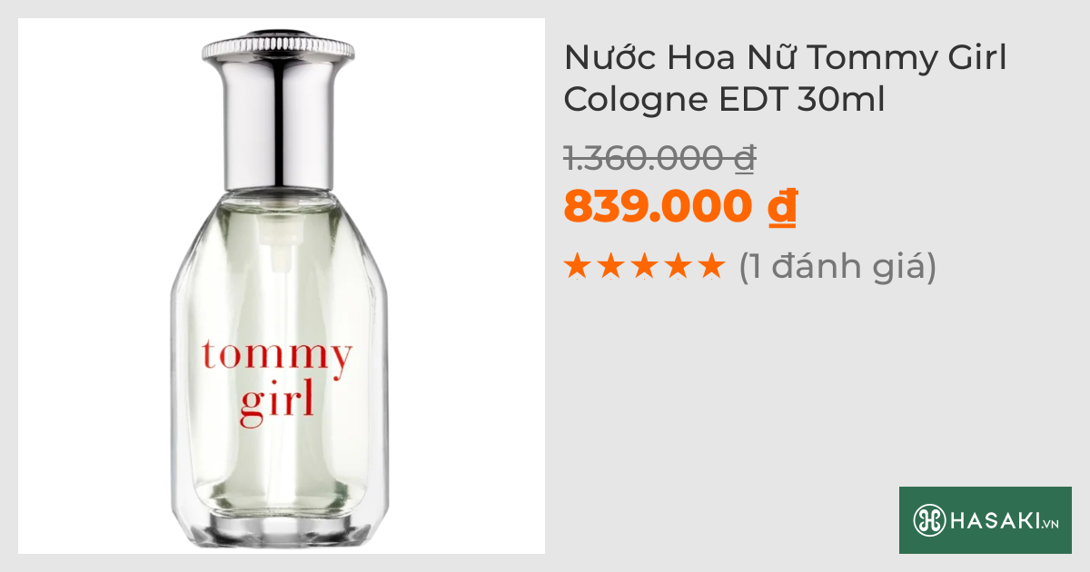 Nước Hoa Nữ Tommy Hilfiger Tommy Girl EDT 30ml