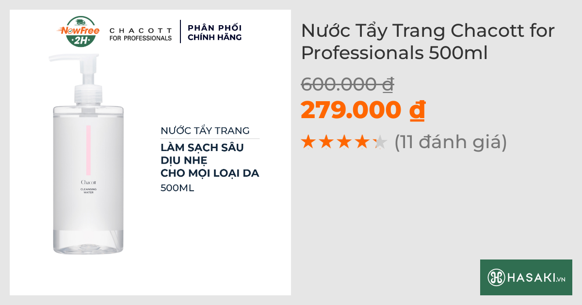 Nước Tẩy Trang Chacott for Professionals 500ml