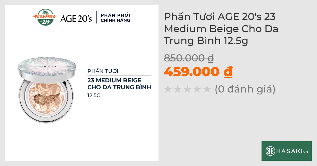 Phấn Tươi AGE 20's Tông Da Trung Bình 12.5g