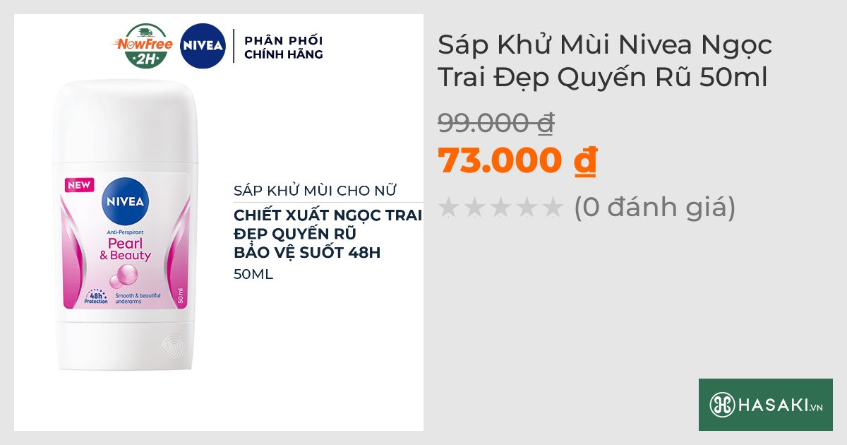 Sáp Khử Mùi Nivea Ngọc Trai Đẹp Quyến Rũ 50ml