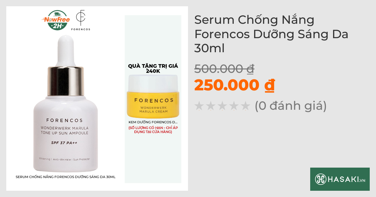 Serum Chống Nắng Forencos Dưỡng Sáng Da 30ml