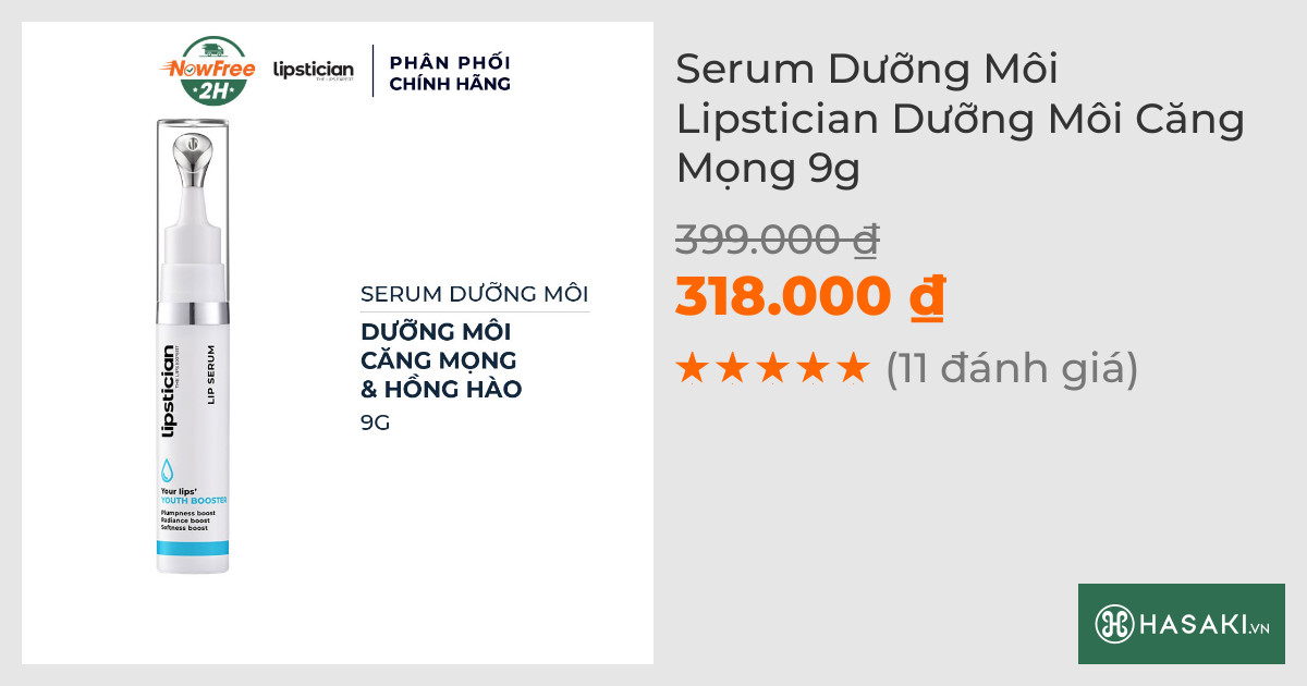 Serum Dưỡng Môi Lipstician Cấp Ẩm Căng Mọng 9g