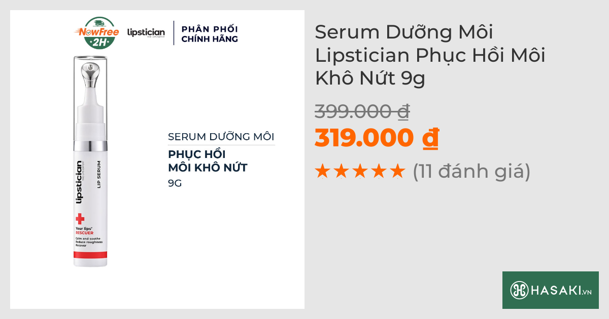 Serum Dưỡng Môi Lipstician Giảm Khô Nứt Môi 9g