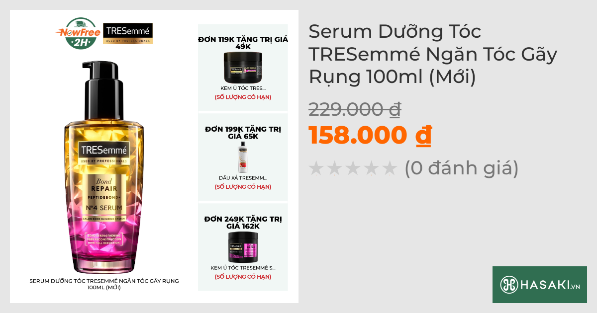 Serum Dưỡng Tóc TRESemmé Ngăn Tóc Gãy Rụng 100ml (Mới)