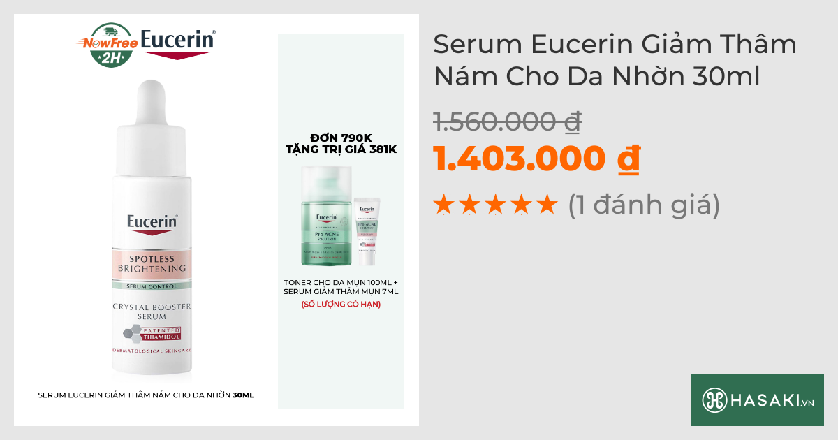 Serum Eucerin Giảm Thâm Nám Cho Da Nhờn 30ml