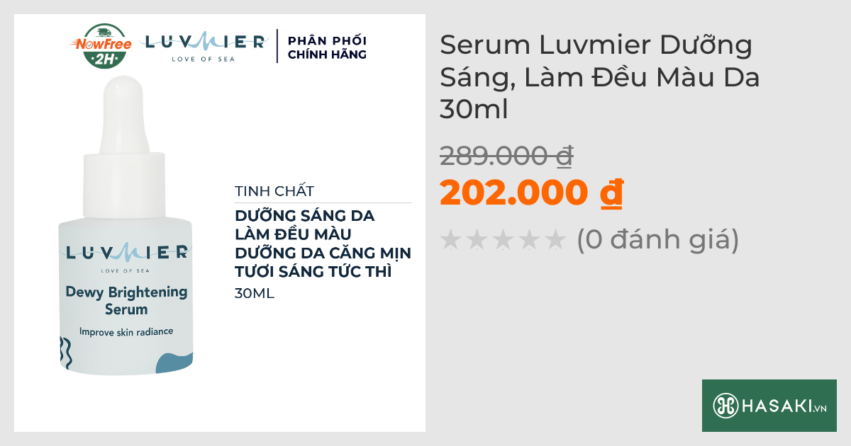 Serum Luvmier Dưỡng Sáng, Làm Đều Màu Da 30ml