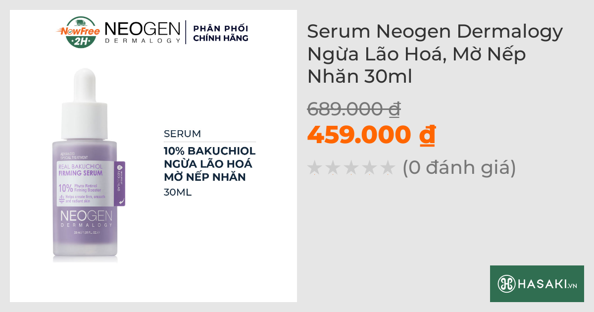 Serum Neogen Dermalogy Ngừa Lão Hoá, Mờ Nếp Nhăn 30ml