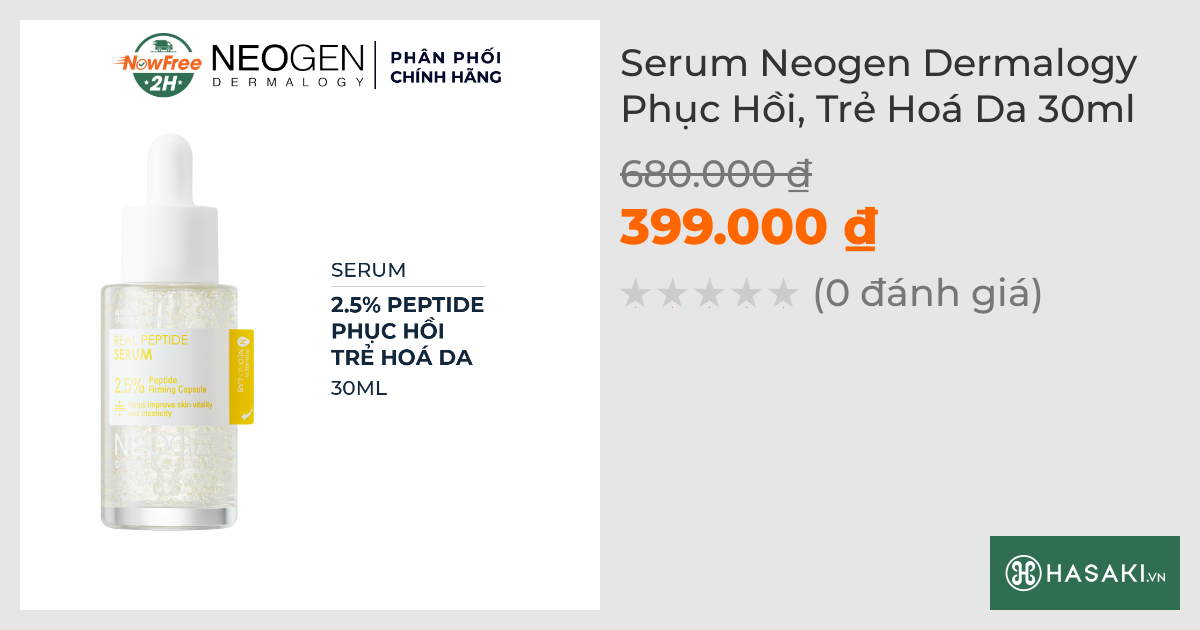 Serum Neogen Dermalogy Phục Hồi, Trẻ Hoá Da 30ml