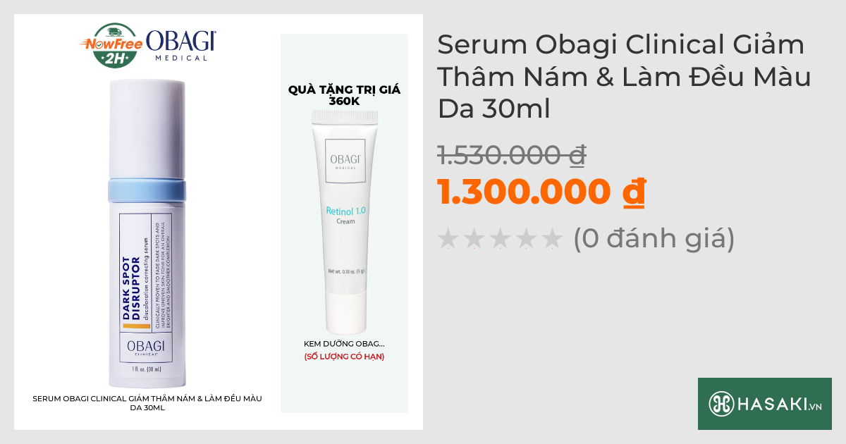 Serum Obagi Clinical Giảm Thâm Nám & Làm Đều Màu Da 30ml