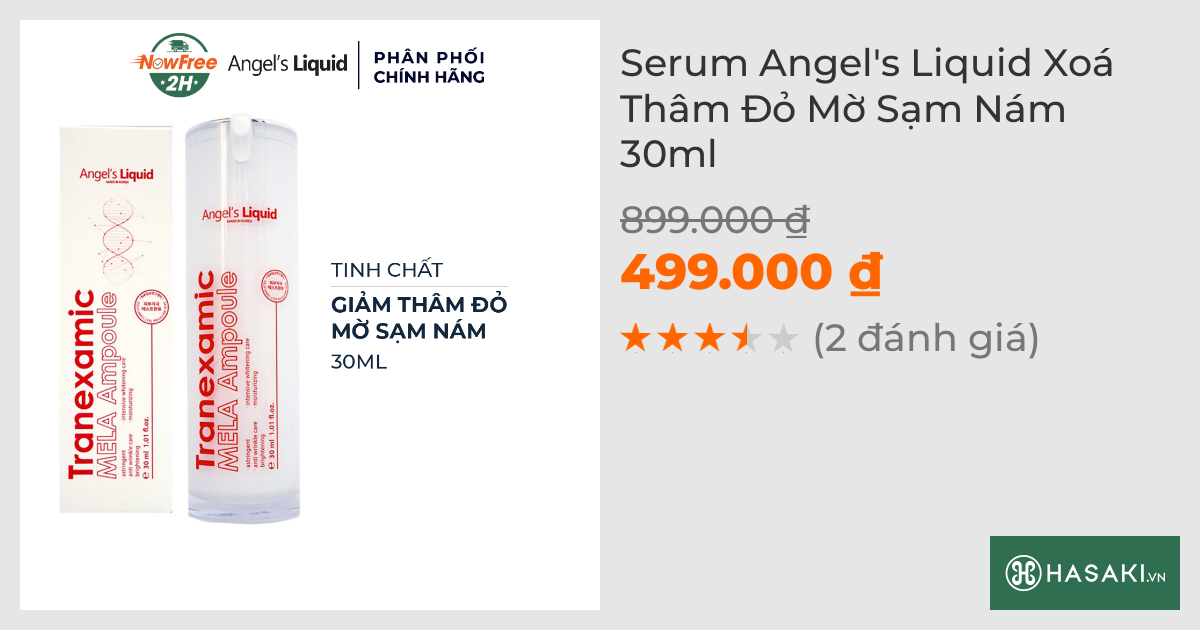 Serum Angel's Liquid Xoá Thâm Đỏ Mờ Sạm Nám 30ml