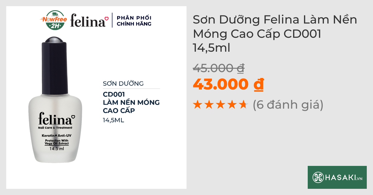 Sơn Dưỡng Felina Làm Nền Móng Cao Cấp CD001 14,5ml