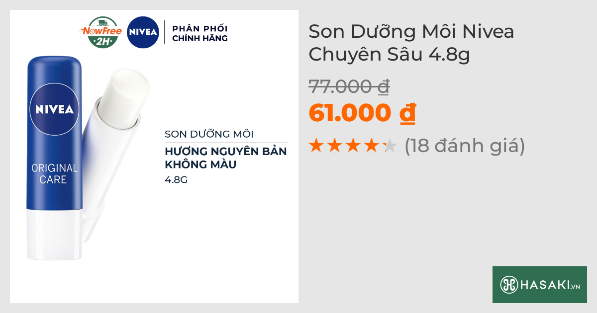 Son Dưỡng Môi Nivea Chuyên Sâu 4.8g