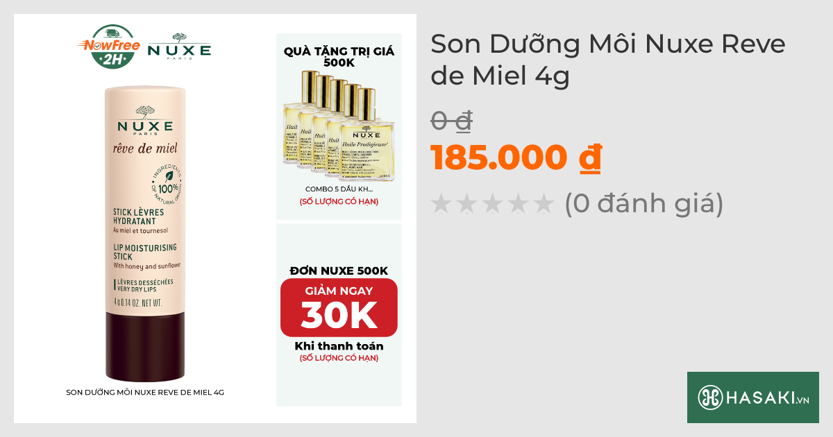 Son Dưỡng Môi Nuxe Reve de Miel 4g