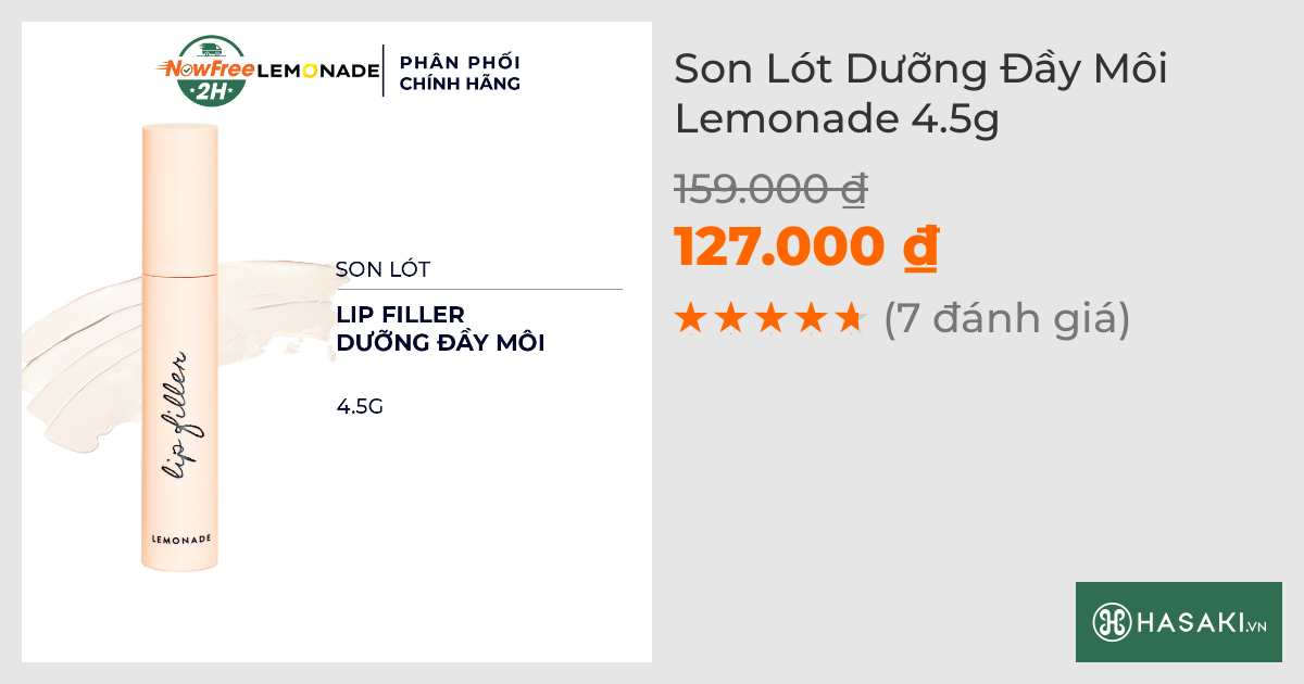 Son Lót Dưỡng Đầy Môi Lemonade 4.5g