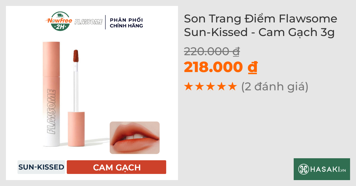 Son Trang Điểm Flawsome Sun-Kissed - Cam Gạch 3g