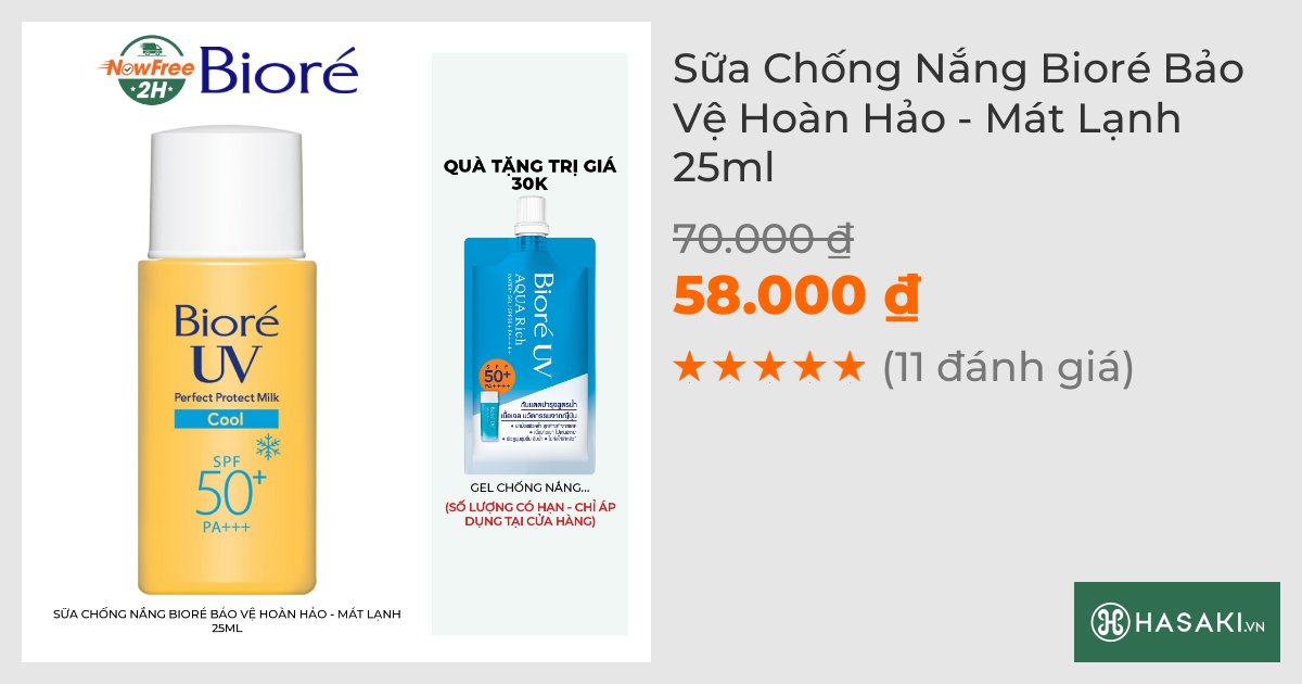 Sữa Chống Nắng Bioré Bảo Vệ Hoàn Hảo - Mát Lạnh 25ml