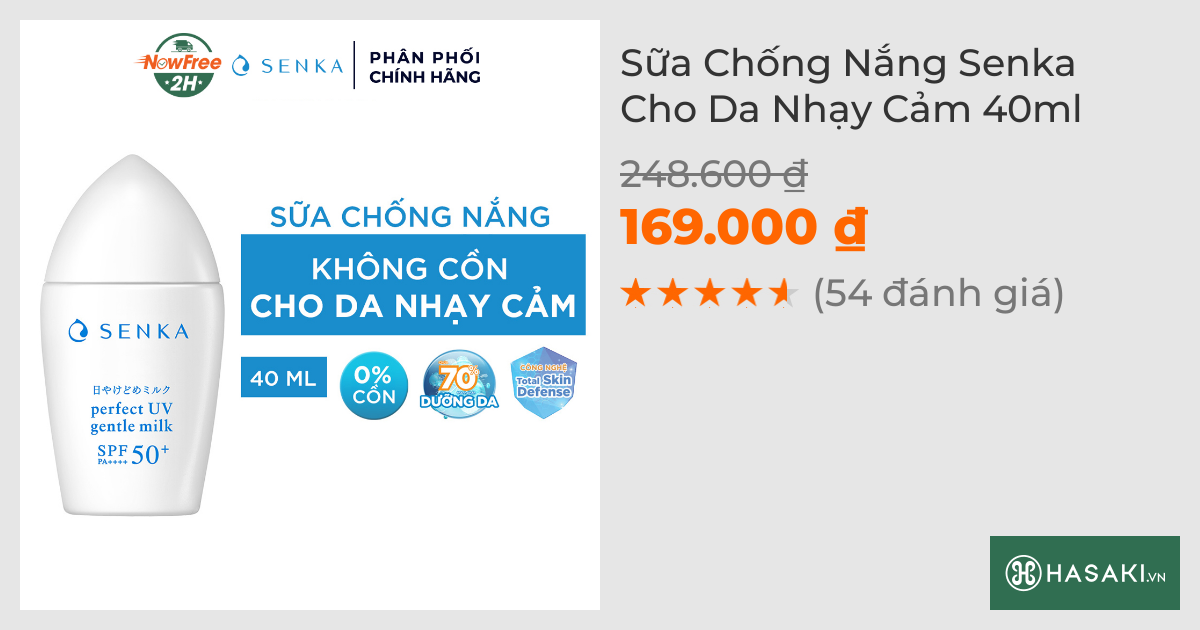 Sữa Chống Nắng Senka Cho Da Nhạy Cảm 40ml