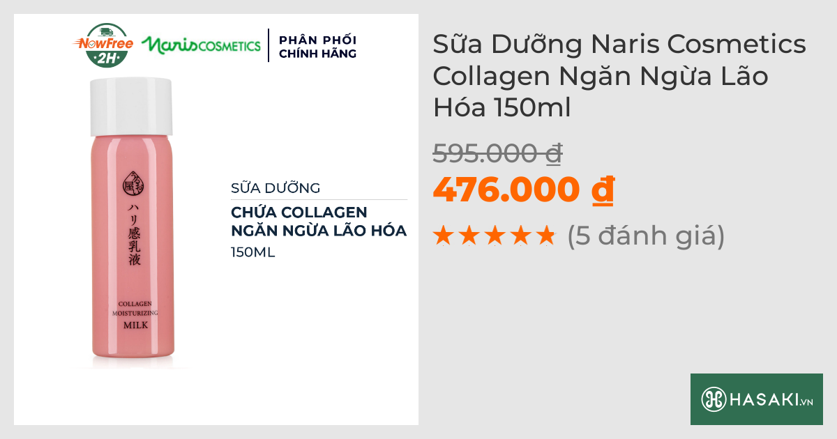 Sữa Dưỡng Naris Cosmetics Collagen Ngăn Ngừa Lão Hóa 150ml