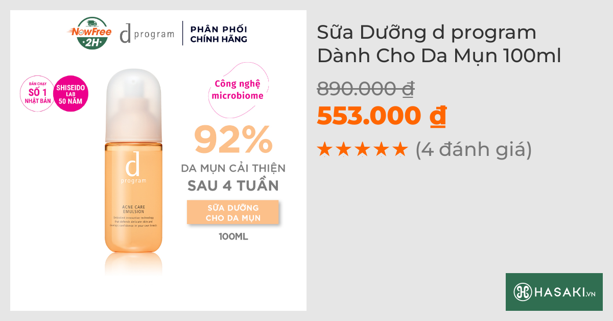 Sữa Dưỡng d program Dành Cho Da Mụn 100ml