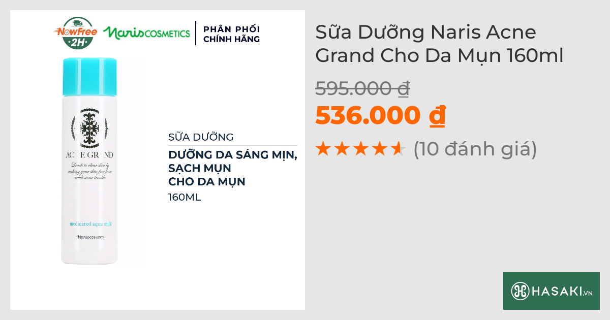 Sữa Dưỡng Naris Acne Grand Cho Da Mụn 160ml