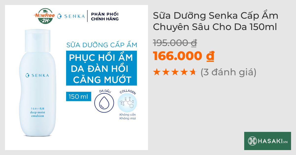 Sữa Dưỡng Senka Cấp Ẩm Chuyên Sâu Cho Da 150ml