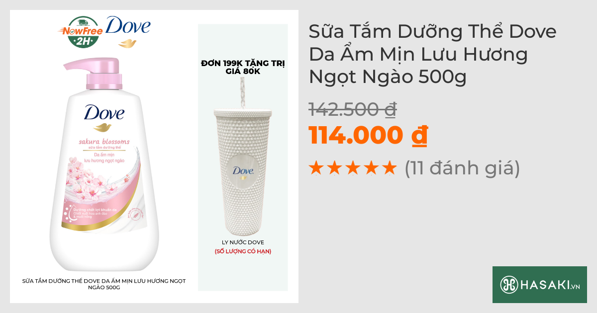 Sữa Tắm Dưỡng Thể Dove Sáng Da Rạng Rỡ 500g