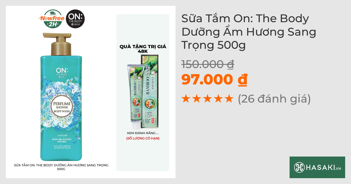 Sữa Tắm On: The Body Dưỡng Ẩm Hương Sang Trọng 500g