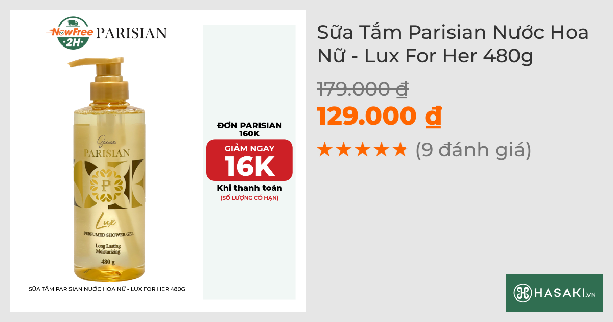 Sữa Tắm Gennie Parisian Nước Hoa Nữ - Lux For Her 480g