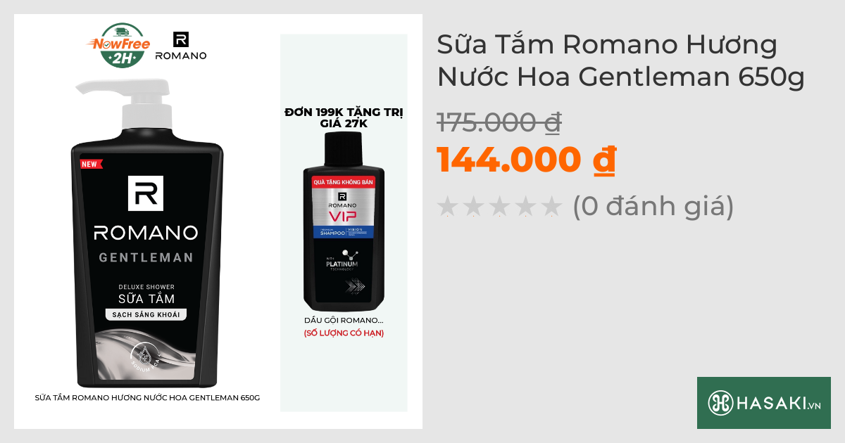 Sữa Tắm Romano Hương Nước Hoa Gentleman 650g