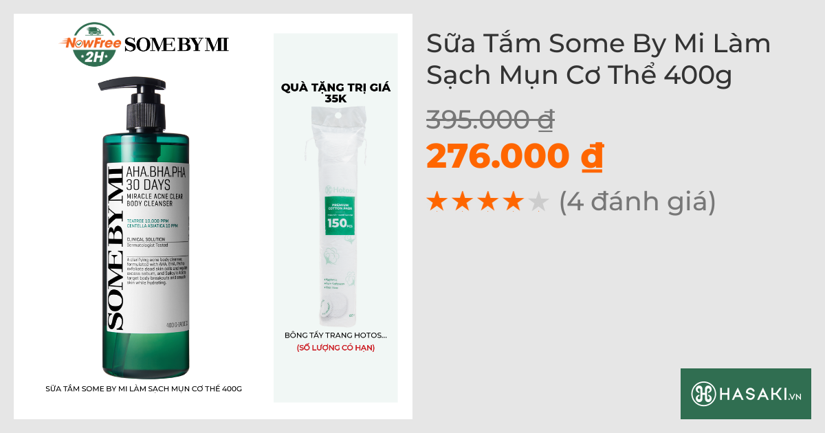 Sữa Tắm Some By Mi Làm Sạch Mụn Cơ Thể 400g