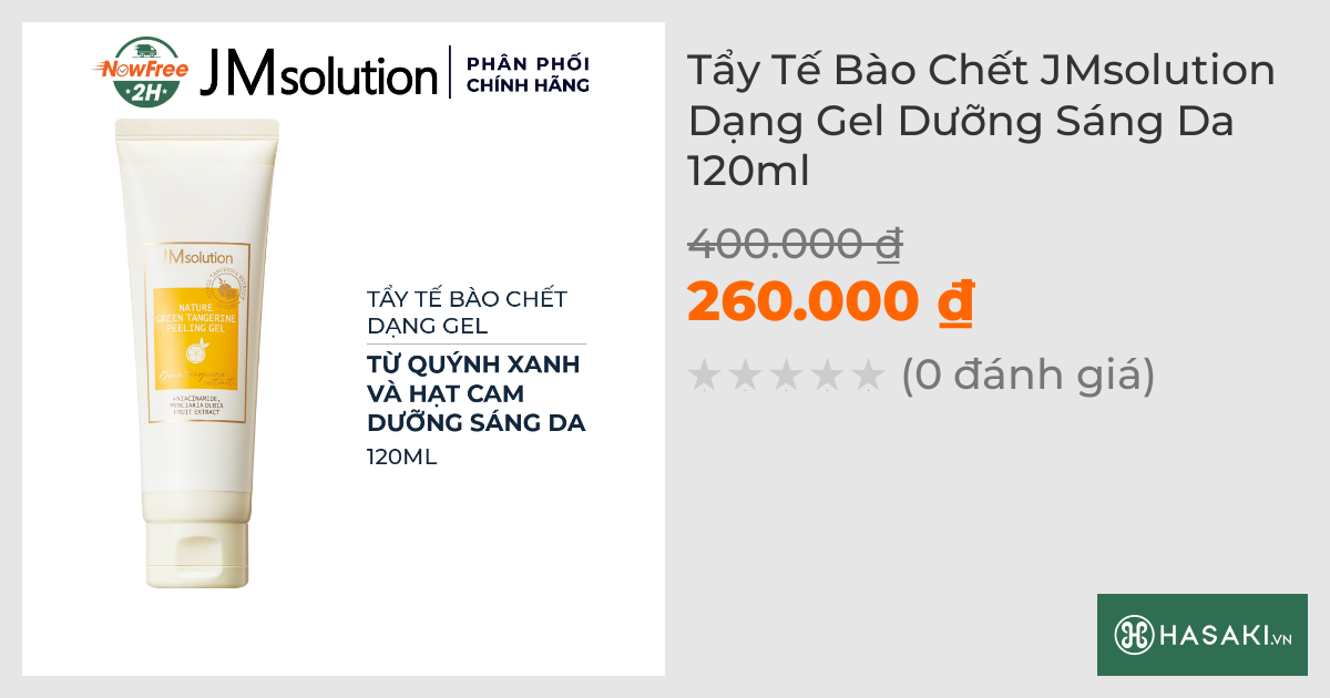 Tẩy Tế Bào Chết JMsolution Dạng Gel Dưỡng Sáng Da 120ml