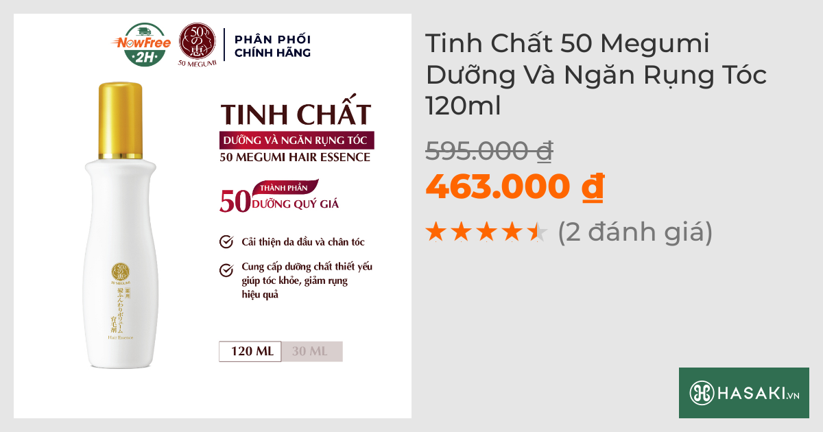 Tinh Chất 50 Megumi Dưỡng Và Ngăn Rụng Tóc 120ml