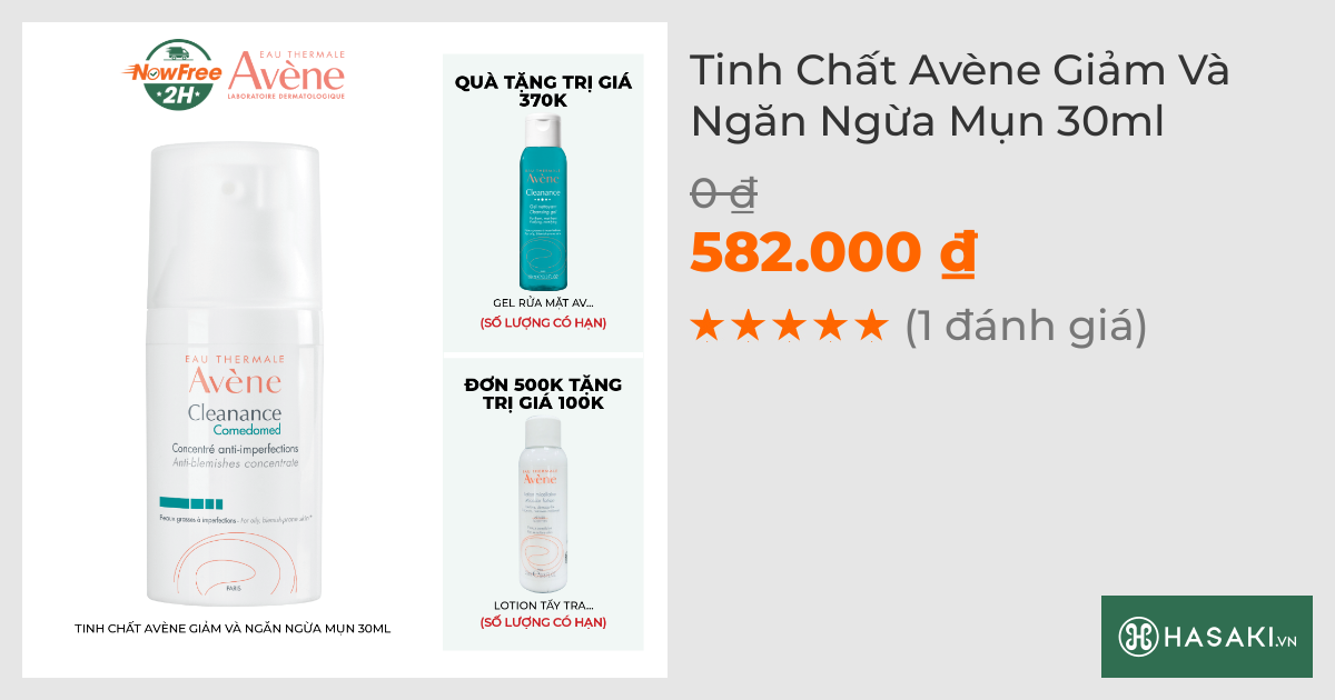 Tinh Chất Avène Giảm Và Ngăn Ngừa Mụn 30ml