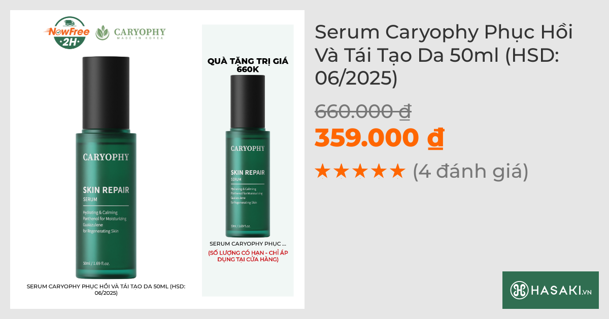 Serum Caryophy Phục Hồi Và Tái Tạo Da 50ml (HSD: 06/2025)