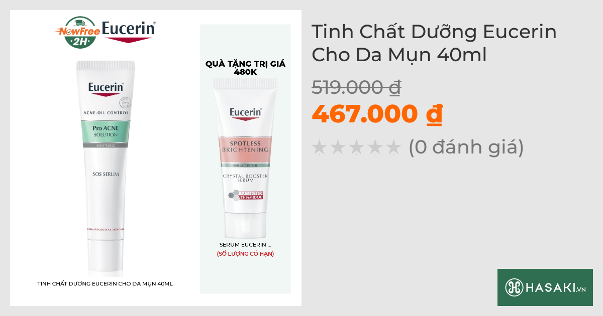 Tinh Chất Dưỡng Eucerin Cho Da Mụn 40ml