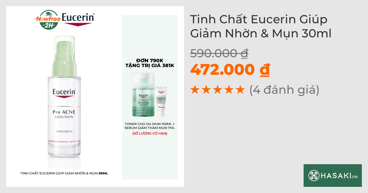 Tinh Chất Eucerin Giúp Giảm Nhờn & Mụn 30ml