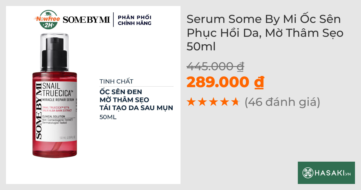 Serum Some By Mi Ốc Sên Phục Hồi Da, Mờ Thâm Sẹo 50ml