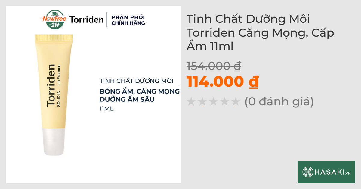 Tinh Chất Dưỡng Môi Torriden Căng Mọng, Cấp Ẩm 11ml