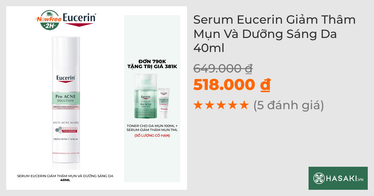 Serum Eucerin Giảm Thâm Mụn Và Dưỡng Sáng Da 40ml