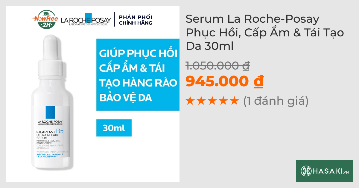 Serum La Roche-Posay Phục Hồi, Cấp Ẩm & Tái Tạo Da 30ml