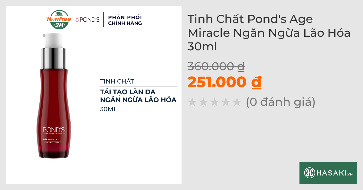 Tinh Chất Pond's Age Miracle Ngăn Ngừa Lão Hóa 30ml