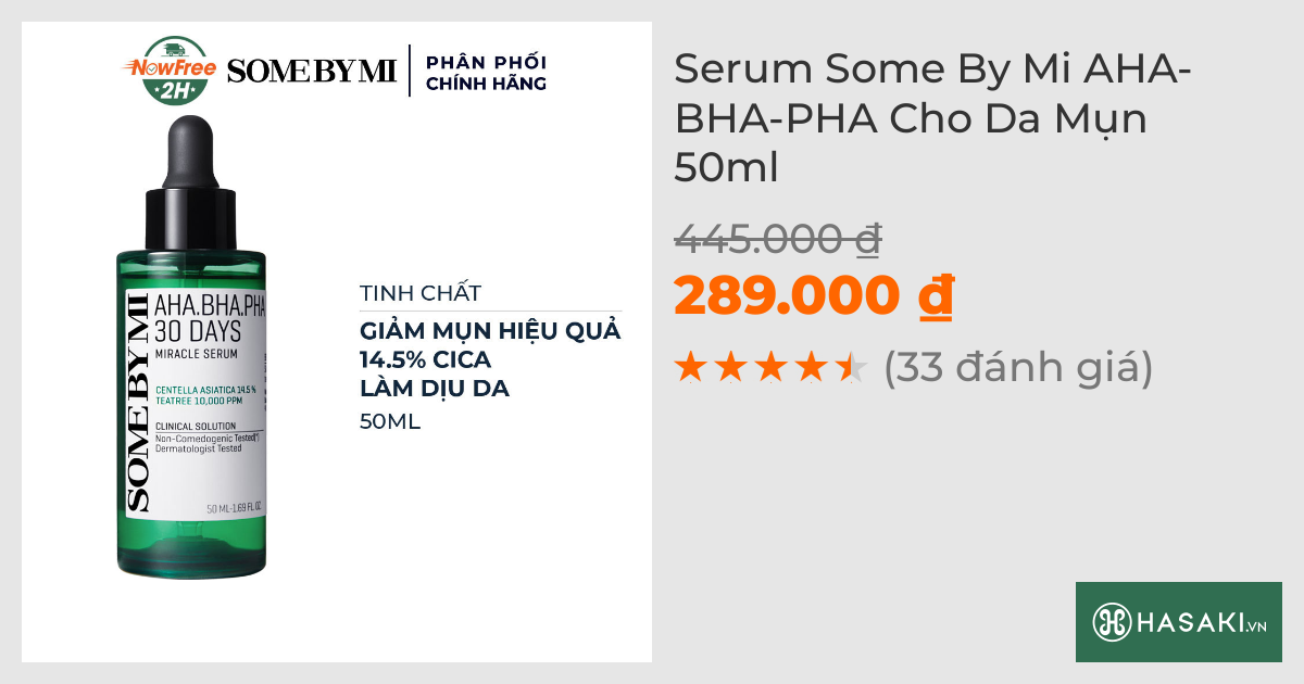 Serum Some By Mi AHA-BHA-PHA Cho Da Mụn 50ml