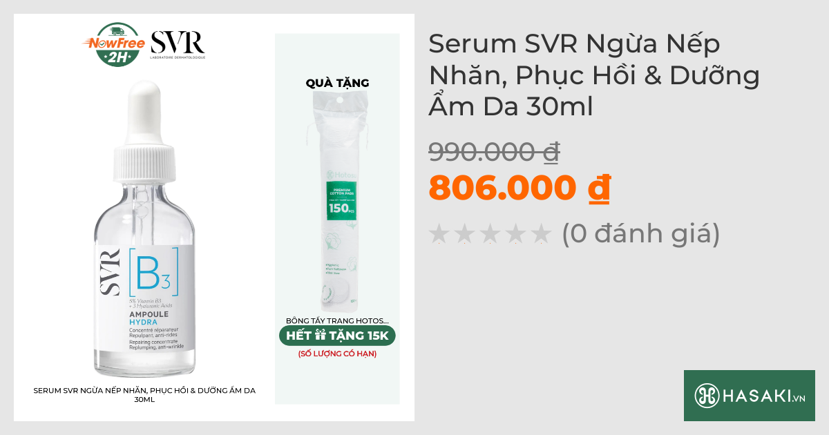 Serum SVR Ngừa Nếp Nhăn, Phục Hồi & Dưỡng Ẩm Da 30ml