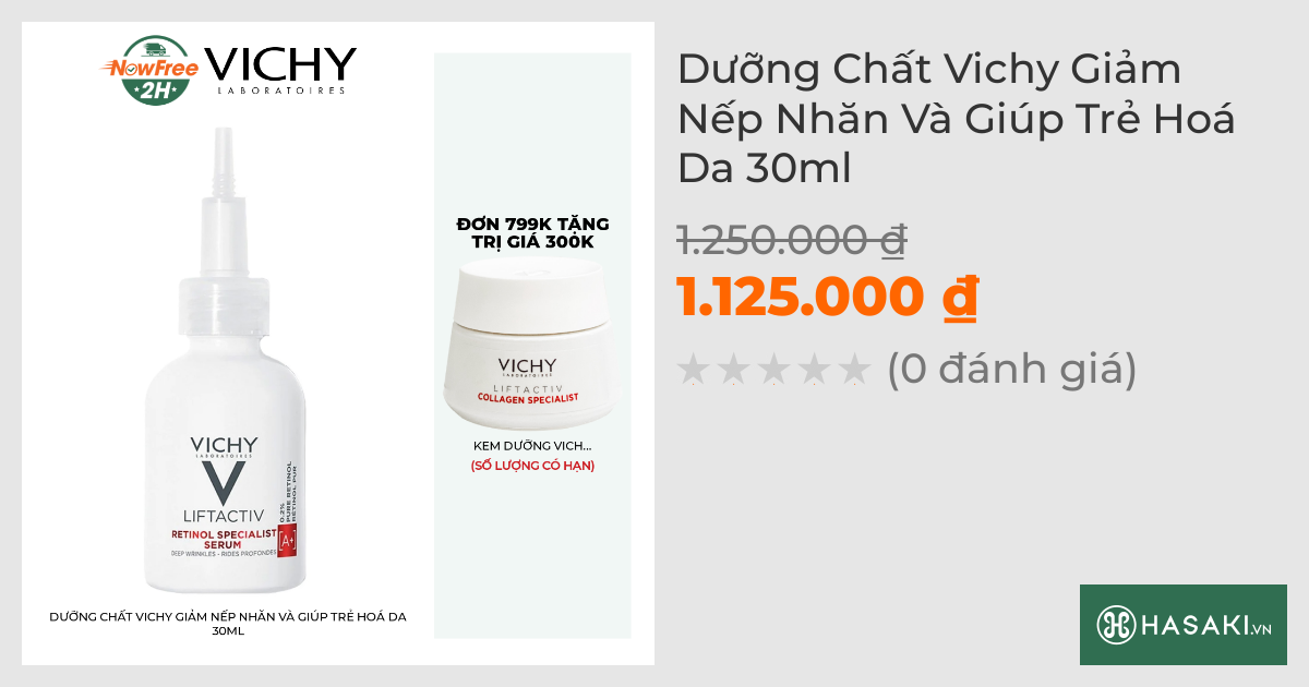 Dưỡng Chất Vichy Giảm Nếp Nhăn Và Giúp Trẻ Hoá Da 30ml