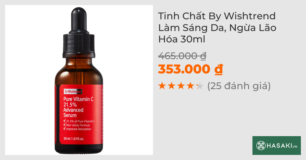 Tinh Chất By Wishtrend Làm Sáng Da, Ngừa Lão Hóa 30ml