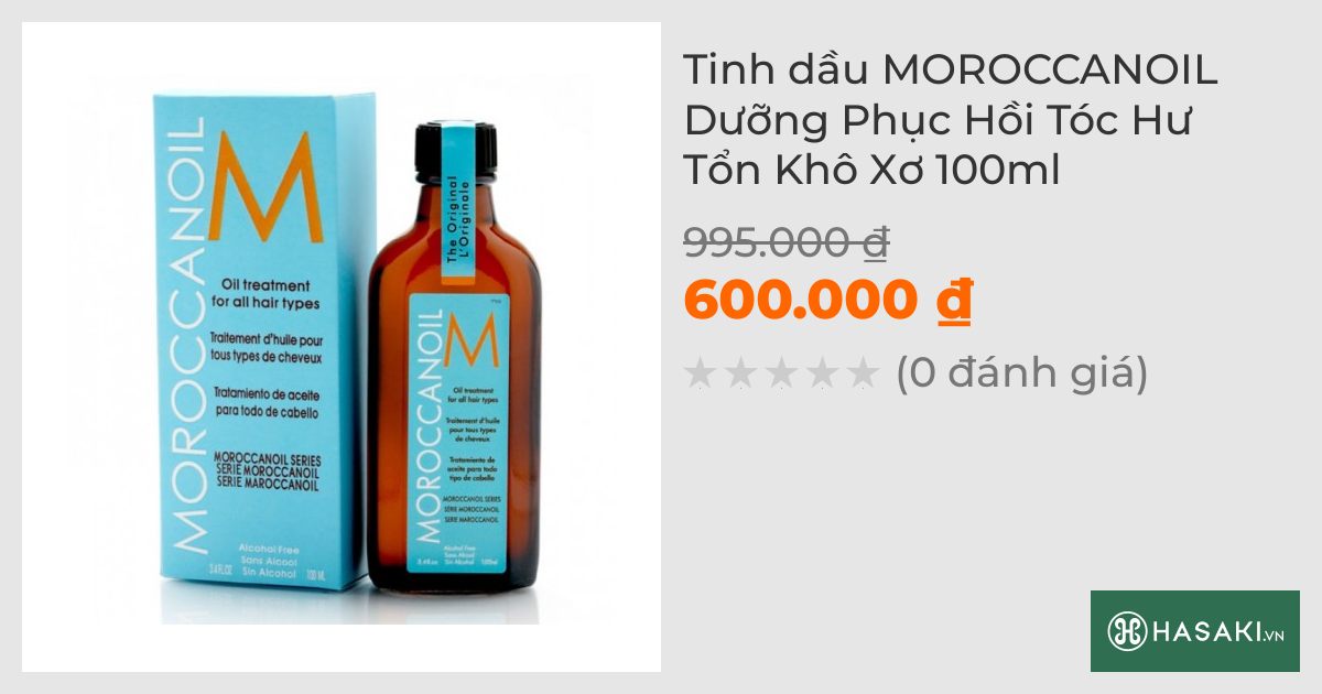 Tinh dầu MOROCCANOIL Dưỡng Phục Hồi Tóc Hư Tổn Khô Xơ 100ml