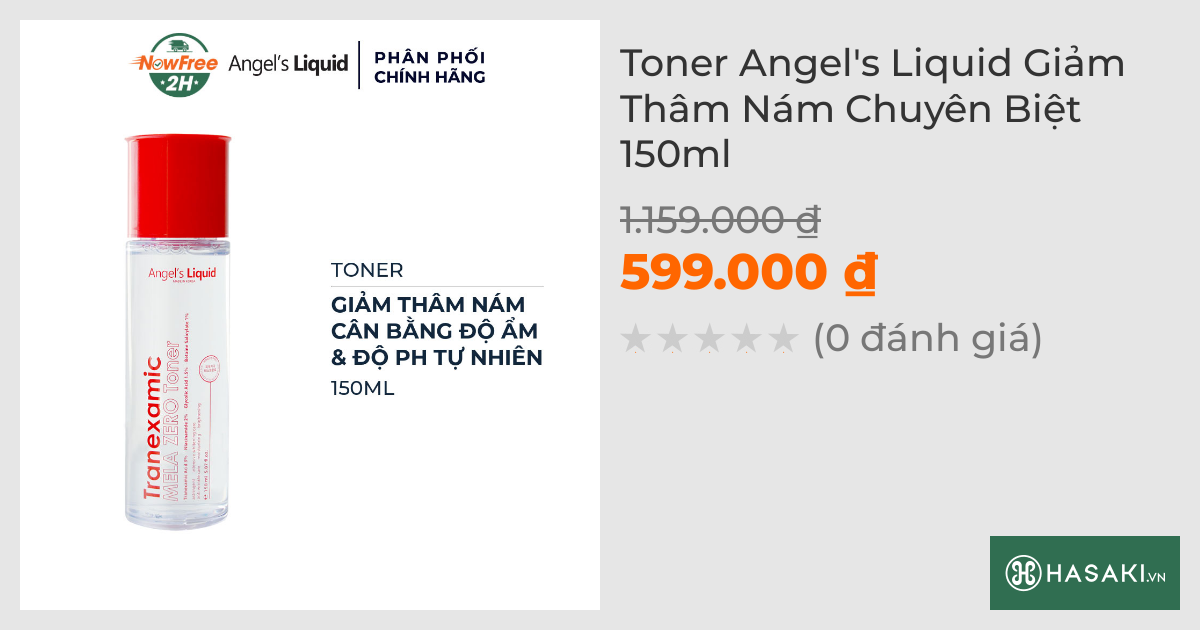 Toner Angel's Liquid Giảm Thâm Nám Chuyên Biệt 150ml