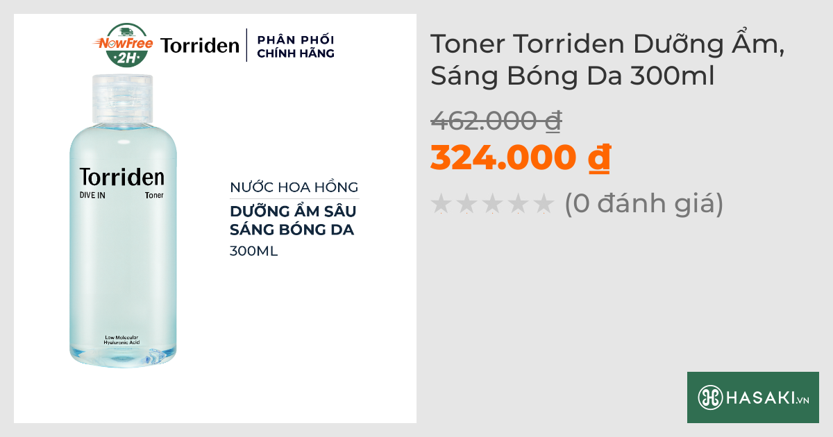 Toner Torriden Dưỡng Ẩm, Sáng Bóng Da 300ml